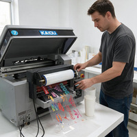 4060 XP600 Mini Desktop Uv Printer/ UV Roll to Roll Flatbed Leather Inkjet Uv Direct to Film/kaca/kertas/kayu/lainnya