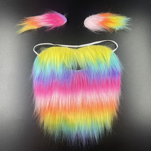Custom Pride Regenboog Snorren Creatieve Lichtgewicht Kostuum Baard Voor Feest Ornament Decoratie, Lgbtq Feest - Product Image 5