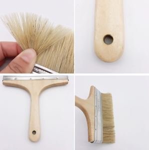 Pinceau à <span class=keywords><strong>peinture</strong></span> à poils plats avec manche en bois, vente directe d'usine, pinceau à <span class=keywords><strong>peinture</strong></span> mural pas cher - Product Image 5