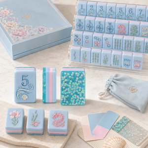 Juego de Mahjong Americano Portátil Moderno de 160 Piezas, Acrílico Grabado Personalizado con Etiqueta Privada y Empaque Personalizado - Product Image 4