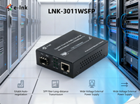 Convertidor de Medios Gigabit Ethernet RJ45 a Ranura SFP 10/100/1000Mbps Fibra Óptica de 80km