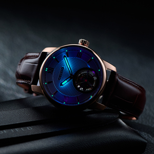 <span class=keywords><strong>OBLVLO</strong></span> Nouvelle Montre de Luxe Automatique Tourbillon pour Homme, Design Creux, Or Rose, Bracelet en Cuir, Étanche, Classique JM-TB - Product Image 6
