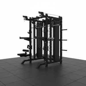 Rack de sentadillas personalizado Kungfu Fitness <span class=keywords><strong>con</strong></span> máquina Smith y cables, entrenador funcional multifunción todo en uno - Product Image 1