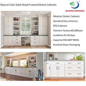 Trắng Shaker <span class=keywords><strong>t</strong></span>ủ văn phòng đóng khung <span class=keywords><strong>t</strong></span>ủ bếp Giá cả phải chăng đồ nội thấ<span class=keywords><strong>t</strong></span> hiện đại để bán <span class=keywords><strong>t</strong></span>ủ bếp gỗ rắn - Product Image 2