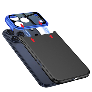 Nouveauté pour 17 Pro Max, coque de télé<span class=keywords><strong>phone</strong></span> portable ultra-fine mate, robuste, en PC, transparente, antichoc, étanche, peinture UV - Product Image 3