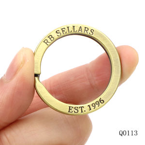 Anillo dividido de 1 pulgada de calidad antilatón, llavero de Metal, llavero con logotipo grabado personalizado, anillos para llavero de coche - Product Image 6
