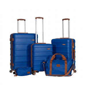 Ensemble de 4 valises de voyage personnalisées pour femmes, bagages à roulettes en PP - Product Image 3