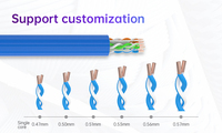 Cable LAN CAT 6 de Alta Velocidad SIPU - 4 Pares UTP, Conductor CCA, Cubierta de PVC, 305 m de Longitud para Redes Ethernet