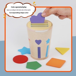 Montessori Inspired Wooden Cup and Bucket New Cognitive Classification Toy for Early Education Children and Baby Puzzle Toys - Product Image 3