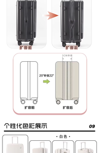 กระเป๋าเดินทางล้อลากแบบมีล้อหมุน พร้อมโลโก้ OEM วัสดุ ABS มีระบบล็อค TSA ช่องเปิดด้านหน้า ลายการ์ตูน เหมาะสำหรับเด็กนักเรียน/เดินทาง ใส่แล็ปท็อปได้  ชุดกระเป๋าเดินทางสำหรับเด็กผู้หญิง - Product Image 5