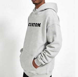 Sudadera con Capucha de Invierno Impermeable, Tejida, 100% Algodón, con Logotipo Personalizado Bordado, Talla Grande, con Bolsillo, Venta al Por Mayor - Product Image 1