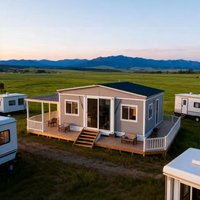Maison capsule spatiale extensible double face |   Maison modulaire préfabriquée à double aile pour usage hôtelier et résidentiel