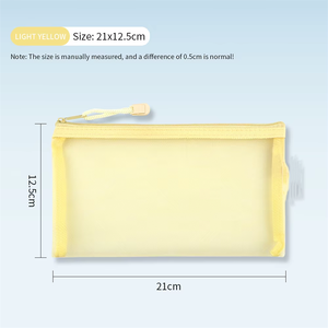 Biểu tượng tùy chỉnh A5 Kích thước PP Zip khóa tập tin Túi pouch hộp thư mục trường hợp trường hợp trường học tài liệu Vòng chất kết dính loại dây kéo nhà máy giá nộp hồ sơ - Product Image 2