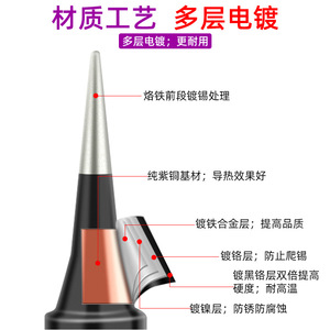 หัวแร้งบัดกรี 936 แบบไม่มีออกซิเจน ทำจากทองแดง ใช้ได้กับสถานีบัดกรีทั่วไป - Product Image 2