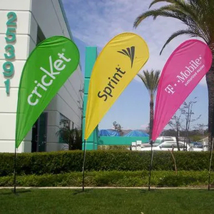 Tùy Chỉnh Lớp Cờ Bán Buôn Bay Lưỡi Dao Bãi Biển Cờ Hiển Thị Lông Teardrop Flex Biểu Ngữ Đứng Ngoài Trời Cờ Đứng - Product Image 3