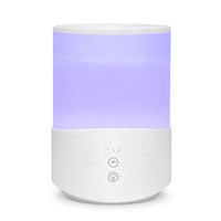Humidificateur d'air portable à LED, diffuseur d'arômes ultrasonique pour la maison, remplissage par le haut, sept couleurs au choix, grande capacité