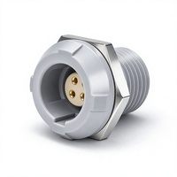 Connecteur circulaire push-pull BEXKOM série P, 4 broches, prise fixe, laiton plaqué or, boîtier PC, qualité médicale, faible coût