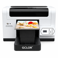 Impresora UV Plana A3 de 35*45cm, Máquina de Impresión UV de Escritorio, Impresora CMYK+Blanco con Barniz para Carcasas de Teléfono, Acrílico, Metal y Vidrio