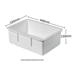 Boîtes de Fermentation et de Stockage Empilables en Plastique Blanc pour Pains, Pâtisseries et Pizzas avec Couvercles pour Boulangeries Professionnelles - Product Image 4