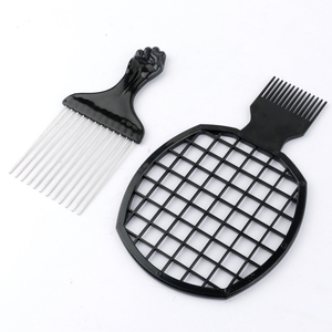 Peigne Afro en Métal Noir Long, Outils de Salon, pour Homme Africain, Femme, Huile, Torsade, 2 Pièces - Product Image 3