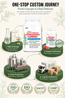 Gummies naturelles d'Ashwagandha KSM-66 300mg Adaptogène pour le soutien contre le stress Végétalien Sans OGM Sans gluten Vente directe usine OEM
