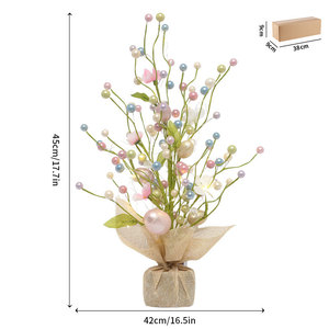 DAMAI Easter Decor LED Easter Egg <b>Tree</b> Ornaments <b>Tabletop</b> Centerpieces for Spring Home Party Scene Layout & Festive Atmosphere - Product Image 4