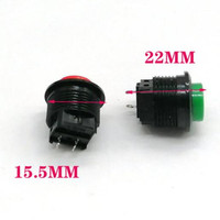 DS-511 DS-510 AC250V 1A SPST 16mm "pasang merah hijau tutup bulat mengunci sendiri/Mengatur ulang sendiri tombol tekan 2pin