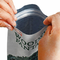 Sacs refermables à fond plat en film souple de qualité alimentaire, personnalisés, avec encoche de déchirement, pour poudre alimentaire, poudre de chou frisé, sacs Mylar