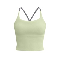 Soutien-gorge de sport personnalisé pour femme à maintien élevé avec bretelles croisées, séchage rapide, pour la course, le yoga et le fitness, grandes tailles, ensemble 2 pièces, modèle BX2138