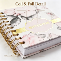 Services d'impression de livres : Carnet organisateur personnalisé à spirale, couverture rigide, pour le fitness, le tourisme, journal de bord, planificateur budgétaire avec boîte
