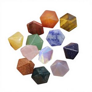 New Classic Quartz Gemstone Faceted Hexagram Certified Pendant Jewelry for Party & <b>Gift</b> Occasions Unisex 25mm - Product Image 4