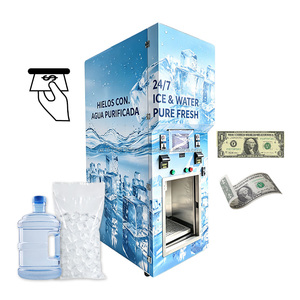 Máquina integrada YISO para distribución automática de bolsas, colgado manual de bolsas, fabricación de hielo y venta de agua, control por pantalla táctil - Product Image 1