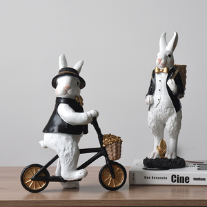 Fête de pâques Décorations Animalières Uniques <span class=keywords><strong>Lapin</strong></span> Sculpture Enfants Chambre Décoration <span class=keywords><strong>Accessoire</strong></span> - Product Image 3