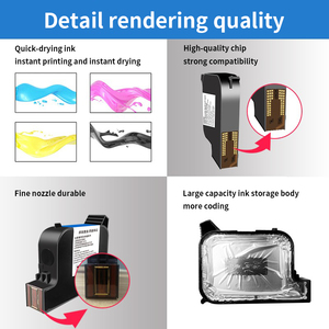 El yazıcı için 25.4mm Solvent mürekkep kartuşu dayanıklı ve güvenilir - Product Image 4