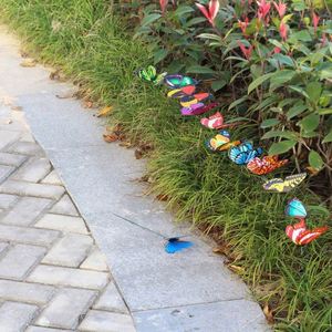 Wholesale Butterflies Garden Yard Planter Colorful Whimsical Butterfly Stakes <b>Outdoor</b> Decor Flower Pots Decoration - Product Image 5