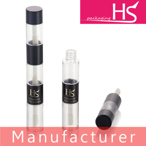 Grosir Mini 3ml kuas tabung <span class=keywords><strong>Lip</strong></span> <span class=keywords><strong>Gloss</strong></span> plastik wadah hitam bening tabung lipstik ramping logo kustom mewah kosong - Product Image 6