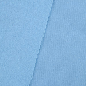 Vente en gros ZM014 <span class=keywords><strong>sweat</strong></span> à capuche d'hiver 300gsm double face 100% polyester teint uni chemise polaire tissu pour l'extérieur pour les filles - Product Image 5