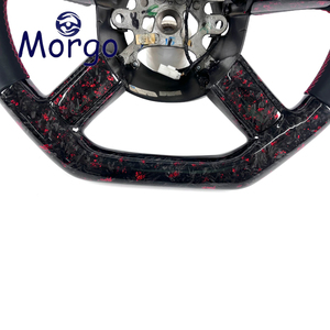 Volante Deportivo Personalizado de Fibra de Carbono Forjado Rojo para Chrysler 300 300c 300srt SRT8 Dodge Charger Challenger 2005-2008 - Product Image 3