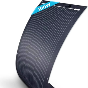 Panneau solaire flexible ultra-mince de 100 W à haute efficacité avec matériau anti-fissures ultra-pliable pour le camping, les camping-cars, les yachts et les voiliers - Product Image 2