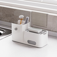 Distributeur de savon à vaisselle pour cuisine, sous-flacon de savon à vaisselle détachable à pression, boîte de désinfectant pour les mains, distributeur de sous-emballage de savon à vaisselle