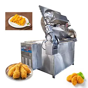 Industrial Pork Rinds Batch Electric Continuous Cburger And Deep Fryer Chicken Schnitzel Fry Machine