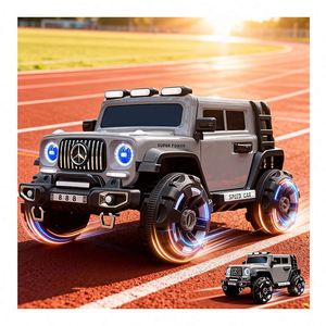 Kids Ride Family Car Quad 390 Motor 12V7Ah Battery LED Surround Strip MP3 Player One Button Start Smooth <b>Plastic</b> 2-4 Years - Product Image 2