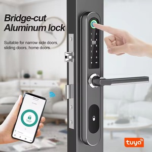 Ngoài trời không thấm nước thông minh wifi từ xa mở khóa cửa khóa vân tay Keyless điện xử lý cho cửa gỗ tuya ứng dụng - Product Image 3