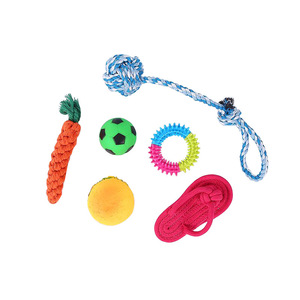 Jouets à mâcher pour chien, ensemble de cordes TPR durables, jouet pour chien de taille moyenne - Product Image 1