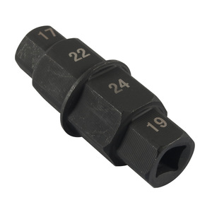Double End Hex Socket <b>Wrench</b> 17 22 24 19 Mm Metric Chrome Vanadium Steel Industrial Grade Manual Tool For Motorcycle Wheel Axle - Product Image 3