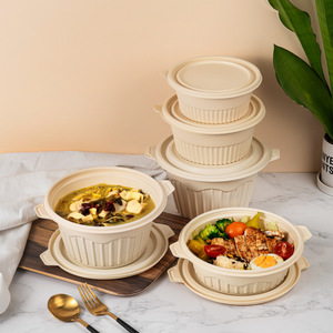 Conteneur alimentaire biodégradable en amidon de maïs, boîte à lunch <span class=keywords><strong>jetable</strong></span> en amidon de maïs, boîte alimentaire biodégradable en amidon de maïs - Product Image 1