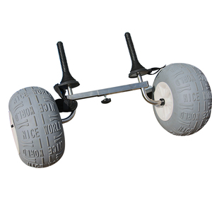 Chariot de plage pliable universel, remorque de canoë <span class=keywords><strong>kayak</strong></span> avec roue de ballon, chariot de <span class=keywords><strong>kayak</strong></span> d'une capacité de 1 personne - Product Image 3