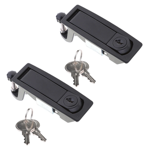 Serrure à compression ANSI Grade 3 SSR avec 2 clés, finition noire, entraxe 35 mm, C2-32-25, levier encastré réglable - Product Image 4