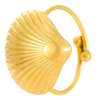 Nouvelle couleur or acier inoxydable petits Mini animaux étoile de mer coquille hirondelle tortue ouvert réglable anneau pour femmes bijoux