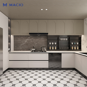 MACIO Shaker: Compra Directa, Personaliza, Gabinetes de Cocina Completos RTA Pintados, Isla con Almacenamiento, Modelo para Hotel - Product Image 1